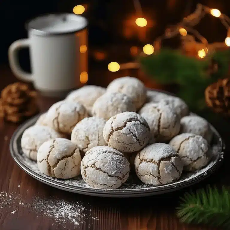 Buttery Pecan Snowball Cookies