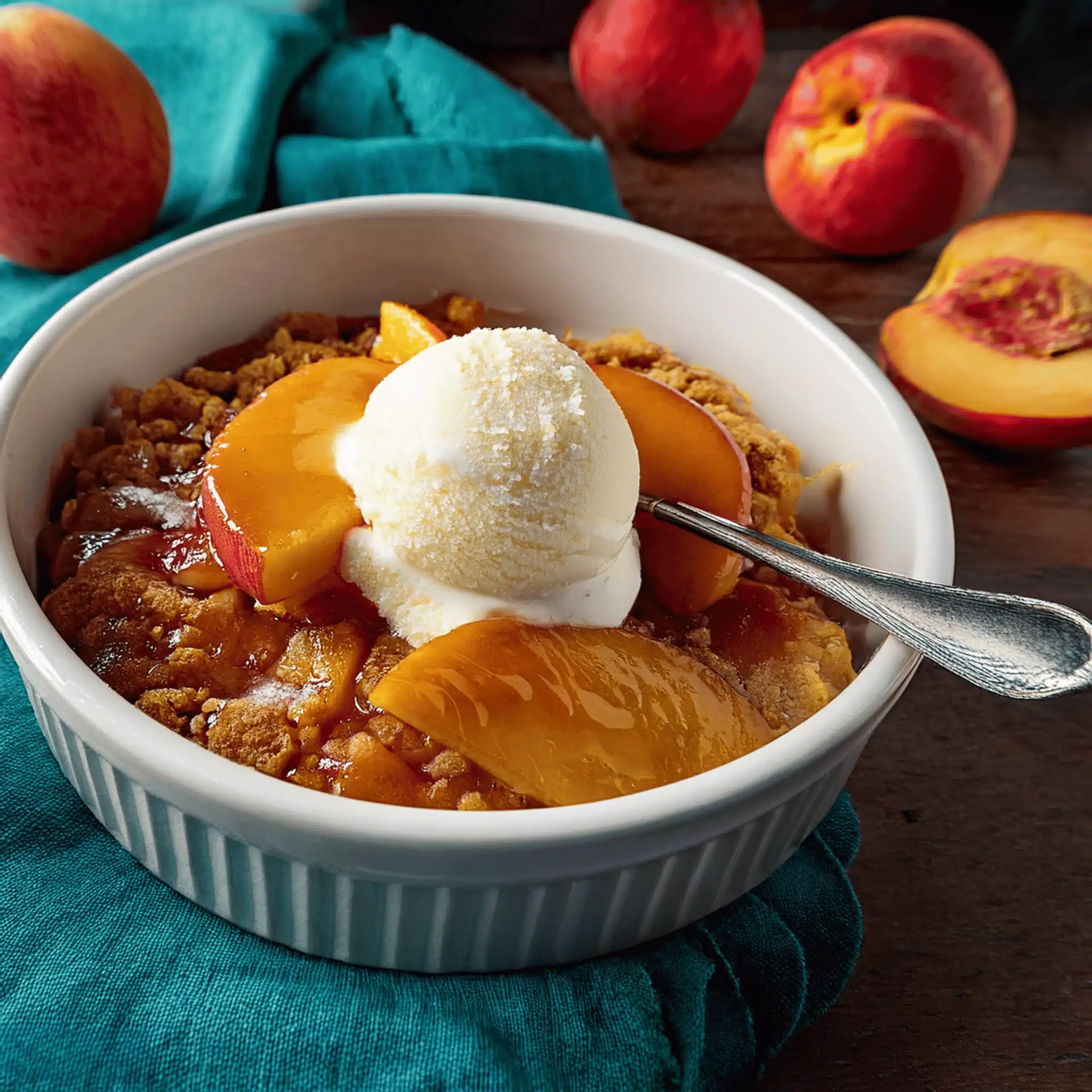 peach cobbler using cake mix