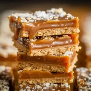 Caramel Shortbread Squares Recipe