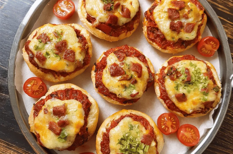 Easy & Delicious Mini Pizza Burgers Recipe – Perfect Snack for Any Occasion!