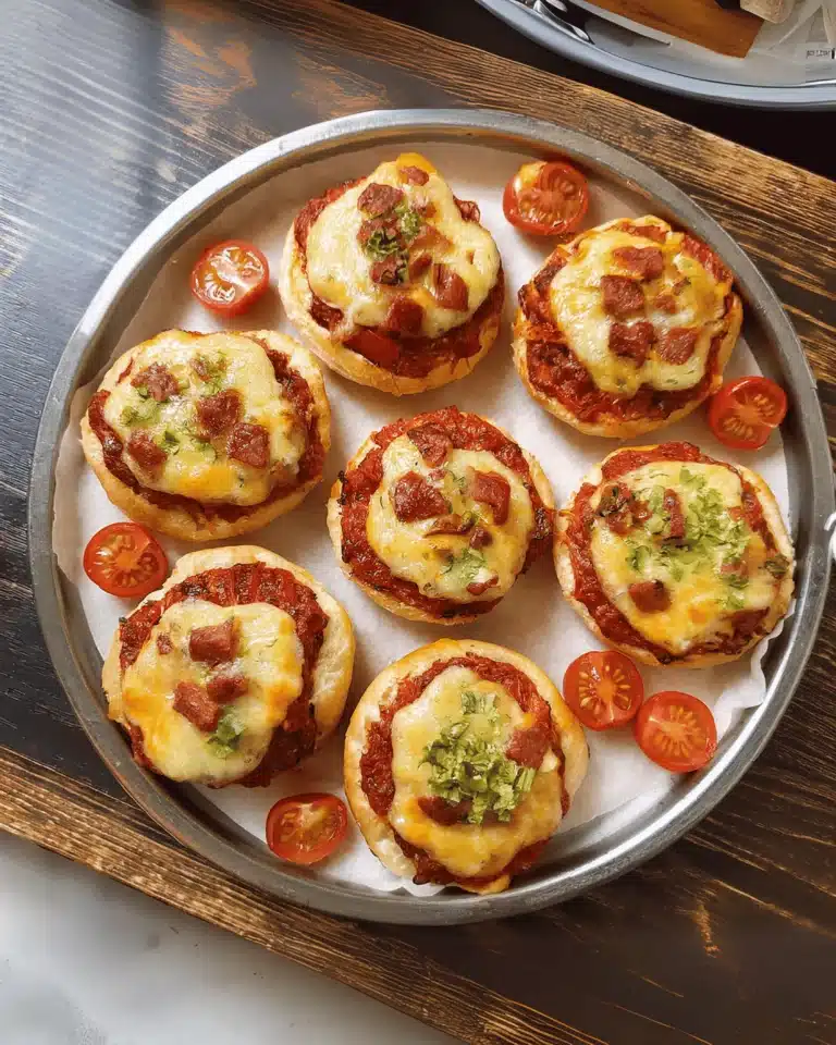 Mini Pizza Burgers Recipe