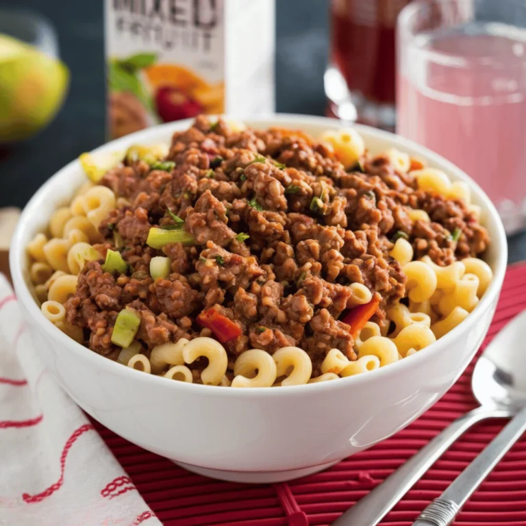 One Pot Pasta and Mince