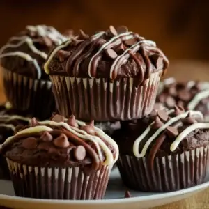 Salted Double Chocolate Muffins