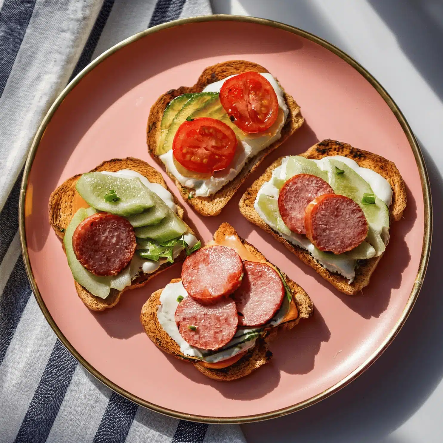 Sausage and Veggie Toast