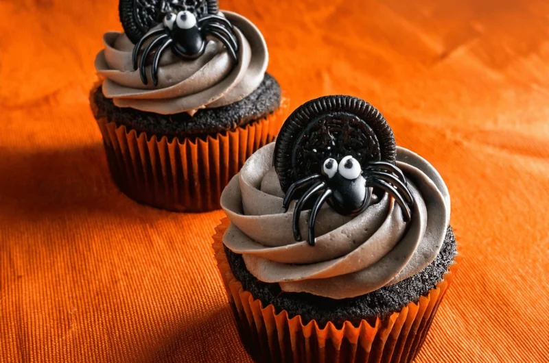 Cookies and Scream Spider Cupcakes: Spooky and Delicious Halloween Treats