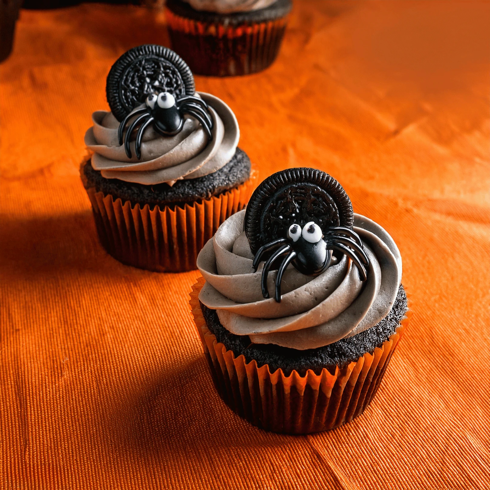 cookies and Scream Spider Cupcakes