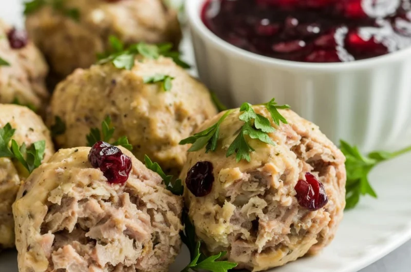 Cranberry and Turkey Stuffing Balls: A Perfect Holiday Recipe