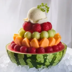 Fruit Salad With Ice Cream