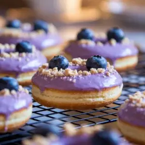 Blueberry Crumble Donuts