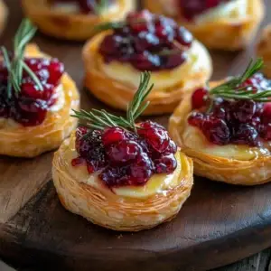 Cranberry Brie bites