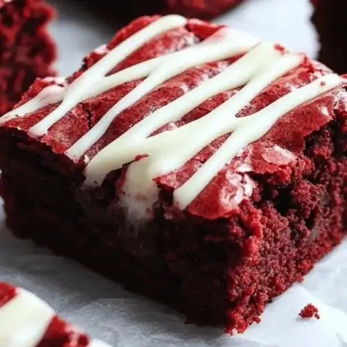 Fudgy Red Velvet Brownies