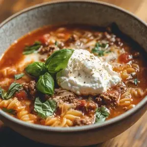 High Protein Lasagna Soup Recipe