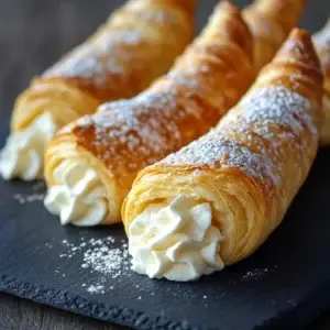 Homemade Cream Horns