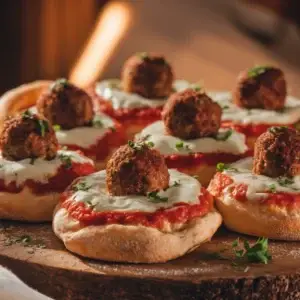 Mini Meatball Pizzas