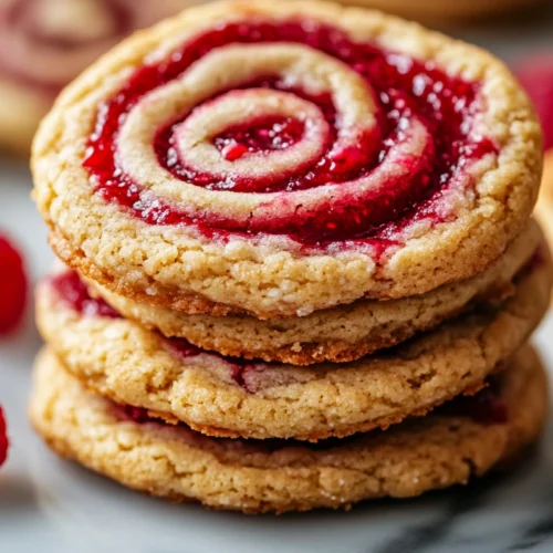 Raspberry Swirl Shortbread Cookies