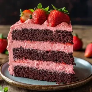 Strawberry Chocolate Cake