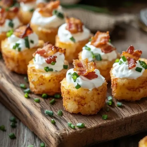 Tater Tot Appetizer Cups